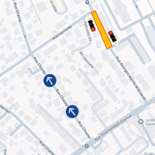 Plan de circulation rue Witkovsky
