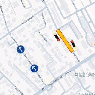 Plan de circulation rue Witkovsky