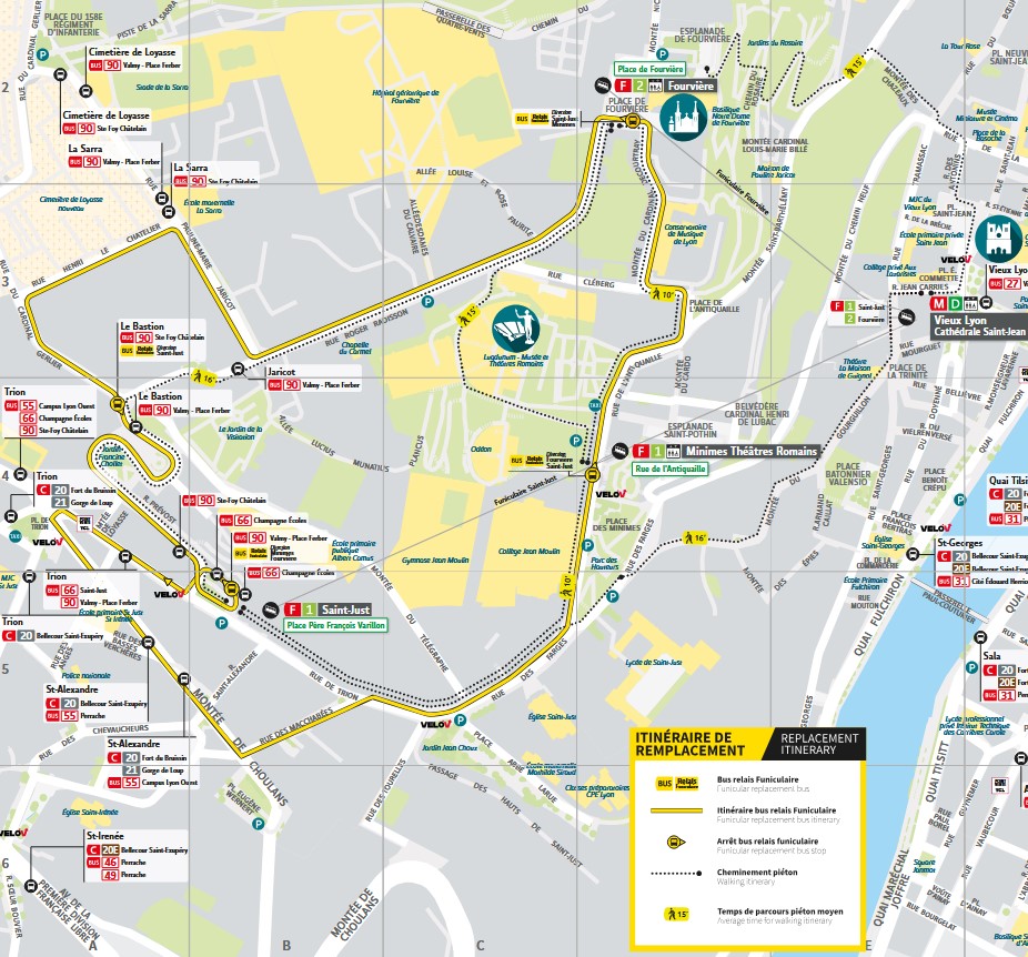 Plan du quartier Vieux-Lyon